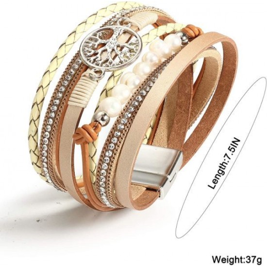 Leopard Bracelets For Women Tree Of Life Leather Bracelet Multilayer Wide Leather Wrap Bracelet Leopard Bracelets For Women Tree Of Life Leather Bracelet Multilayer Wide Leather Wrap Bracelet
